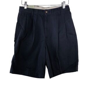New BillBass Relaxed Fit Cotton Khaki Chino Shorts Navy Blue